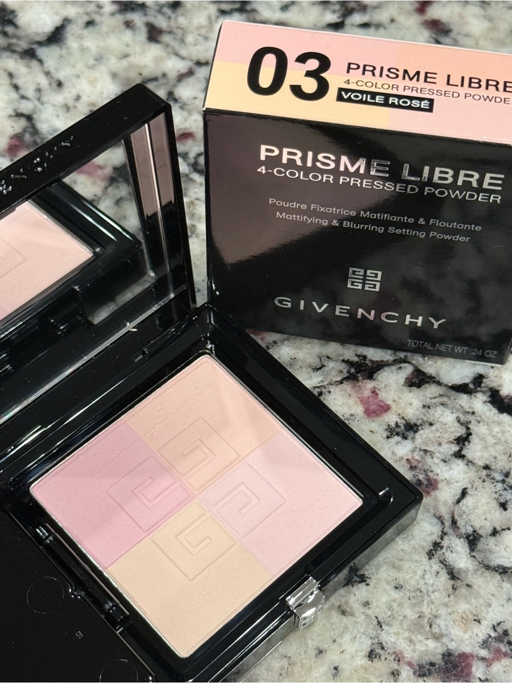 Givenchy Prisme Libre 4-Color Pressed Powder - Voile Rosé (03)